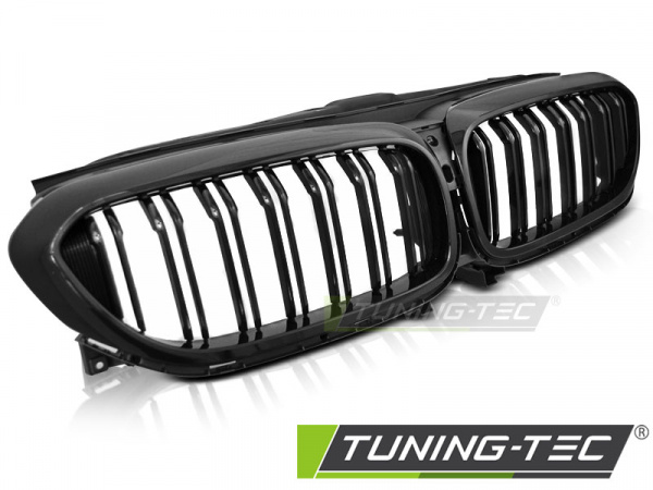 Upgrade Sportgrill Nieren für BMW 5er G30/G31 17-21 Hochglanz schwarz in Doppelsteg Design
